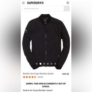 Superdry Rookie Air Corps Bomber Jacket. Men’s Small.